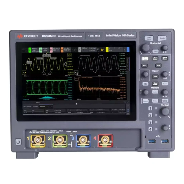 HD304MSO – Осциллограф смешанных сигналов, 200/350/500/1000МГц, 2Гвыб/с, 4+16 каналов