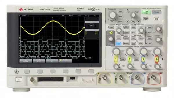 MSOX2014A – Осциллограф смешанных сигналов, 100 МГц, 2Гвыб/с, 4+8 каналов