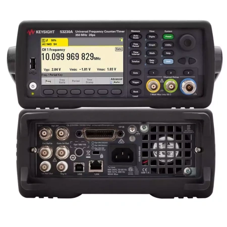 53230A - Частотомер ВЧ 350МГц, 12 разрядов/с, 20пс, LAN, USB, GPIB