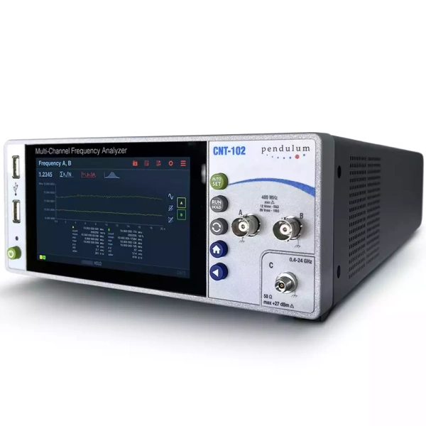 CNT-102 – Частотомер ВЧ 400МГц–24ГГц, 13 разрядов/с, 14пс