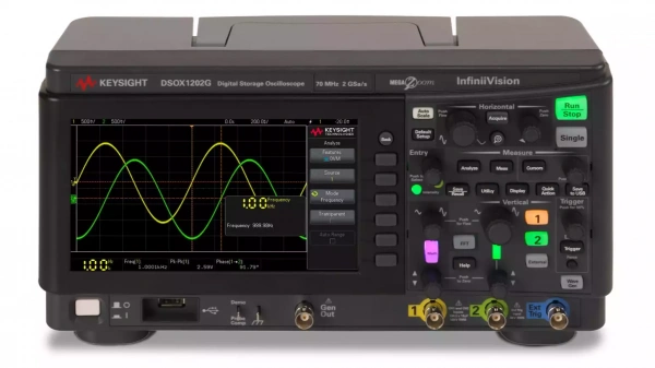 DSOX1202G – Осциллограф, 70/100/200 МГц, 2 Гвыб/с, 2 канала, с генератором